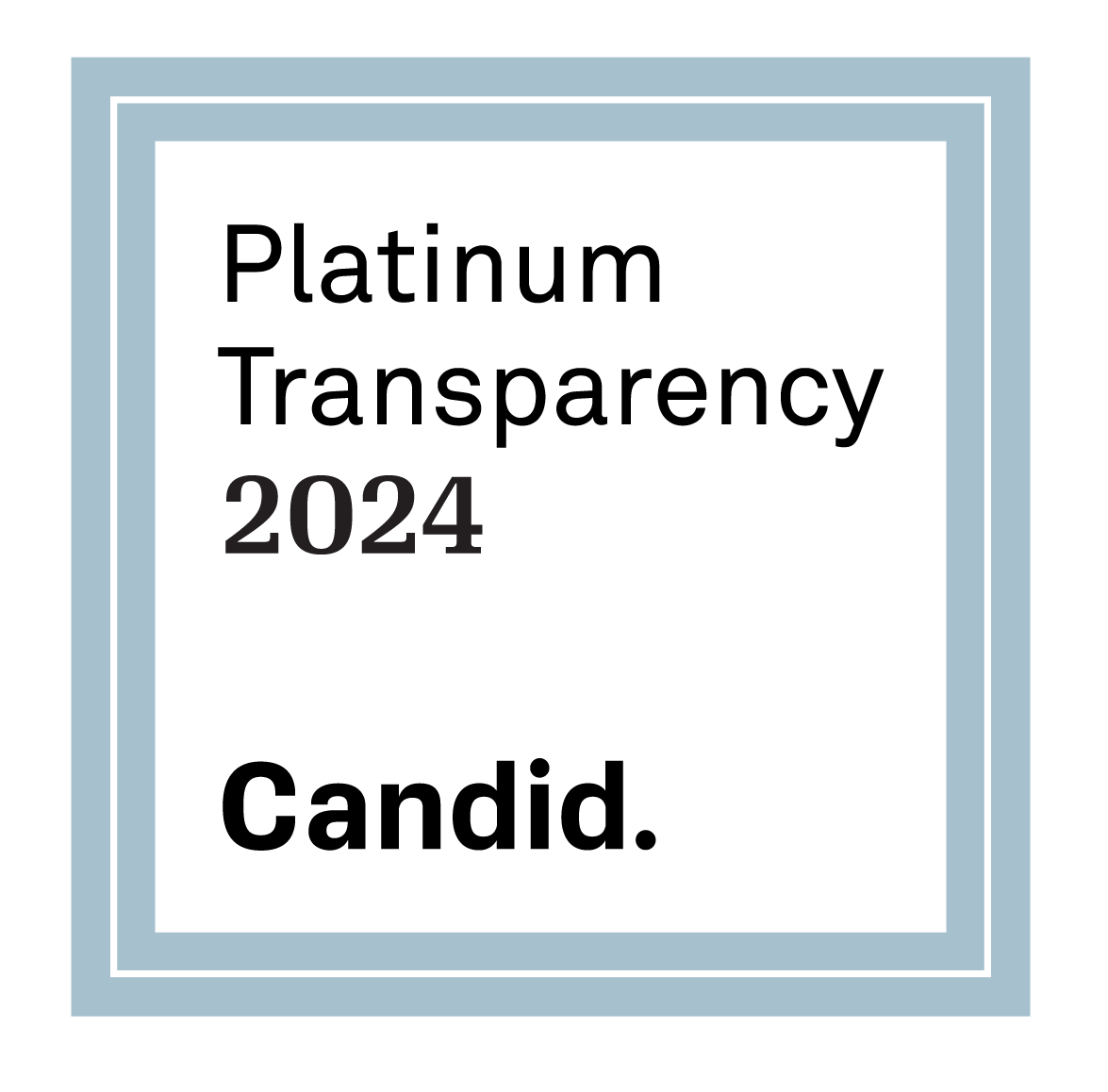 Candid badge for Platinum Transparency 2024